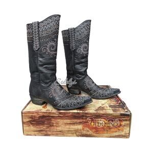 Old Gringo Zarape Embroidered Tall Western Leather Cowgirl Boot Womens 9.5B RARE